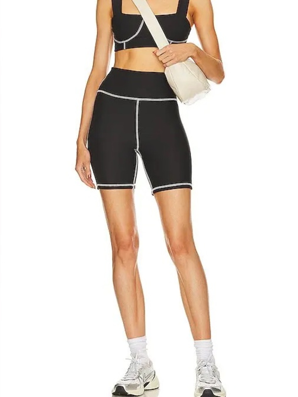 WeWoreWhat Corset Black Bike Shorts